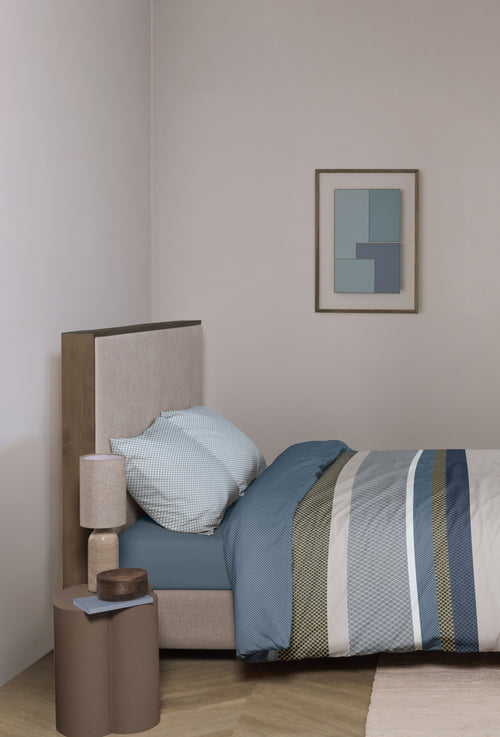 Beddinghouse Dekbedovertrek Hylke - 200 x 200/220 cm - Blauw