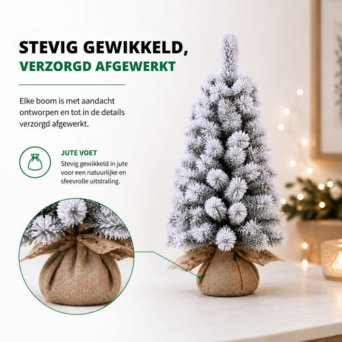 Black Box Trees Koyama Kerstboom Groen Frosted 98 Tips - Kerstversiering voor Ieder Interieur - Kunstboom met Natuurlijke PVC-Naalden en Bevroren