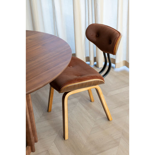 Dutchbone Blackwood Eetkamerstoel Walnootkleur/ Bruin