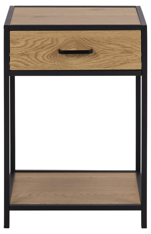 BRAM Nachtkastje Leyda - 42 x 35 cm - Eiken Met Lade - vtwonen shop