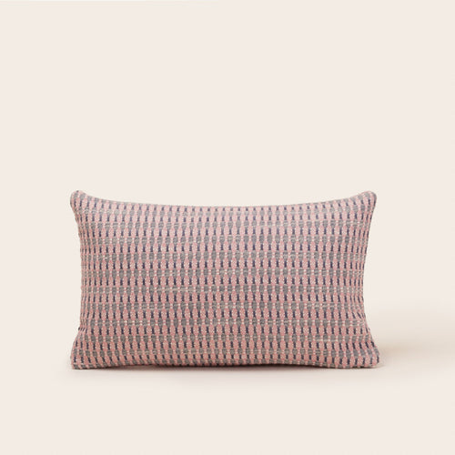 Madura Kussenovertrek Eirik lichtroze en storm 28x47 cm