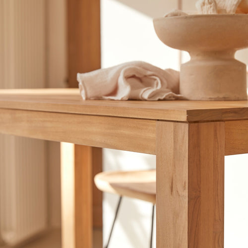 Tikamoon Massief teakhouten bartafel voor 4/6 personen - Naturel