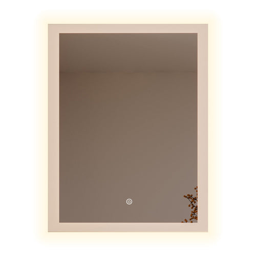LOMAZOO badkamerspiegel Orlando - met LED verlichting & spiegelverwarming - rechthoekig - 60 x 80 cm