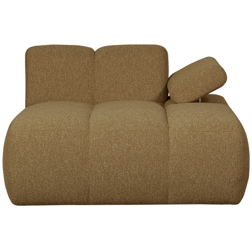 WOOOD chaise longue element rechts Mojo - Bouclé - Geel -74x162x122cm - vtwonen shop