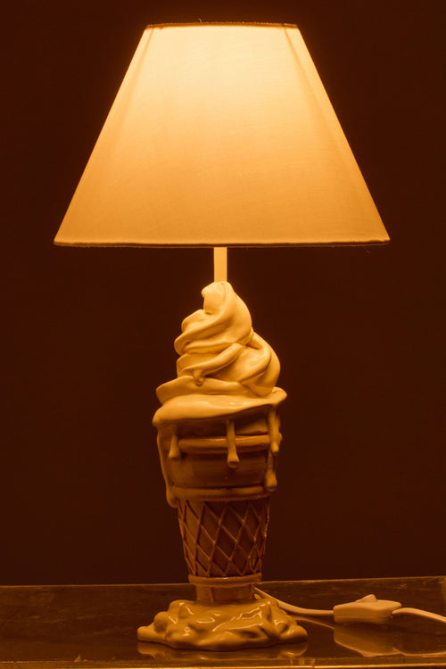 J-Line lamp Ijsje - polyresin - geel/beige