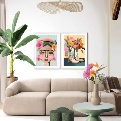 Reinders schilderijen set Country Bloei - 70x50cm