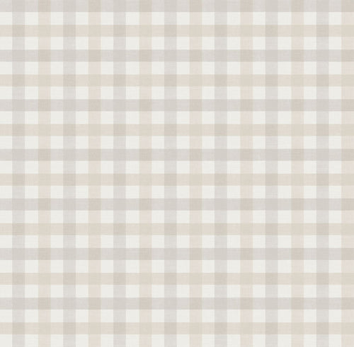 Sanders & Sanders behang ruitjes beige - 53 cm x 10 m - 641025