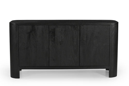 Giga Meubel Dressoir Mitchel - Mangohout - Zwart - 150cm - vtwonen shop