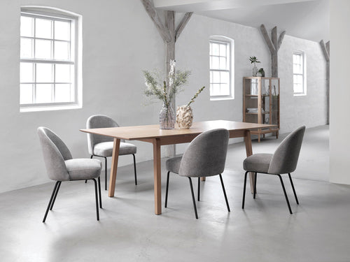 Rebellenclub Eetkamertafel Colac - 200/140 x 95 cm - Eiken - vtwonen shop