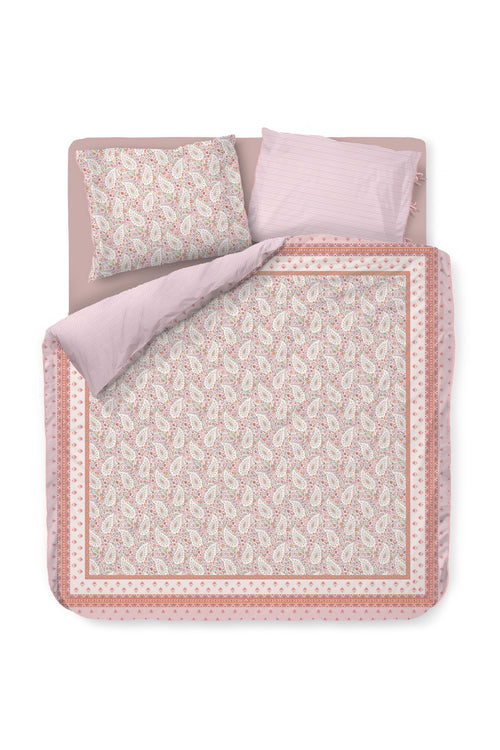 Pip Studio Dekbedovertrek Kairi Bloom - 200 x 200/220 cm - Licht roze
