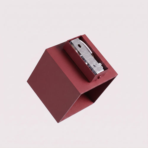 Sollux Lighting Wandlamp QUAD 1 bordeaux - 10x12x10cm