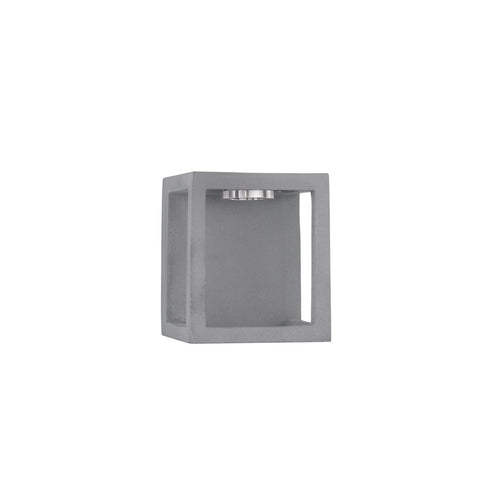 Merano Baton Moderne buitenwandlamp grijs cement glas LED 5W 200Lm 3000K IP65