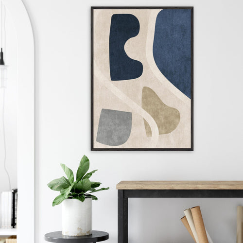 Artfulprints Poster Boho – Abstract shapes   - 50x70 cm - Meerkleurig