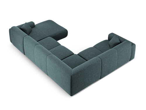 Cosmopolitan Design Panoramische hoekbank links Nolio 6-zits, chenille olie - 252x342x72cm
