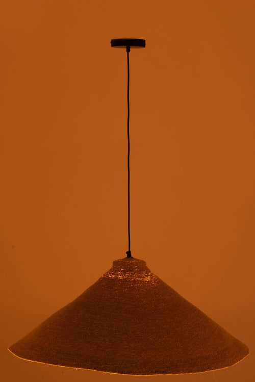 J-Line hanglamp Kegel - zeegras - naturel - vtwonen shop