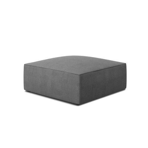 Cosmopolitan Design - Poef Siena structurele stof grijs - 93x93x40cm