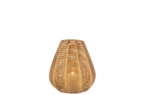 J-Line windlicht Gala - ijzer - goud - small