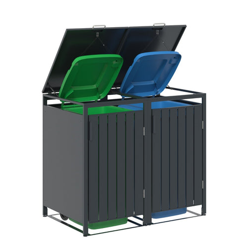 Garden Impressions containerberging Binport 136x80x118 cm - donker grijs