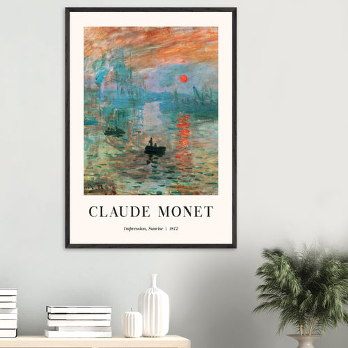 Artfulprints  Claude Monet - Impression sunrise   Poster 50x70 cm