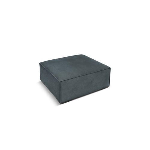 Cosmopolitan Design - Poef Turin structurele stof blauw grijs - 100x100x39cm