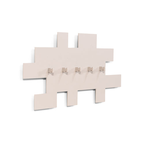 Spinder Design kapstok Tetromino - Silky Taupe - 5 haken - vtwonen shop