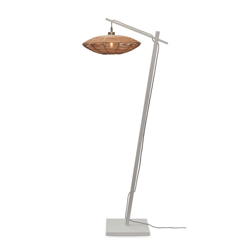 GOOD&MOJO vloerlamp Tanami - bruin - Ø25cm - vtwonen shop