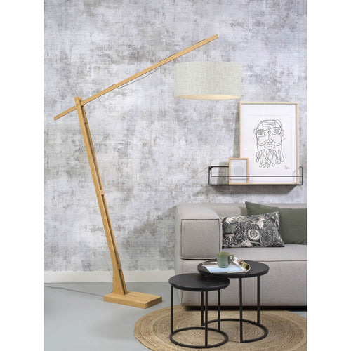 GOOD&MOJO vloerlamp Montblanc - bruin - Ø47cm - vtwonen shop