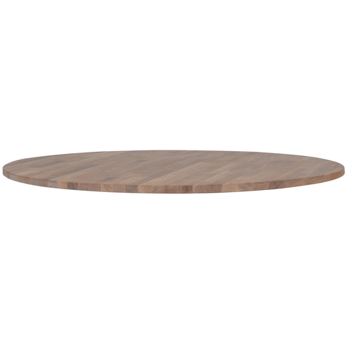 WOOOD tafelblad rond Tablo - Eiken - Grijze Olie - 2,4x120x120 - vtwonen shop