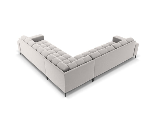 Cosmopolitan Design Symmetrische hoekbank Bali 6-zits, flueel, geld - 256x256x75cm