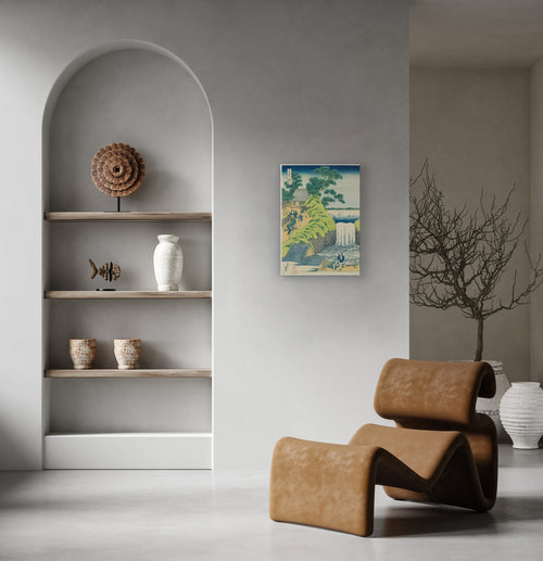 Canvas 60x40 Gedrukt Japans landschap