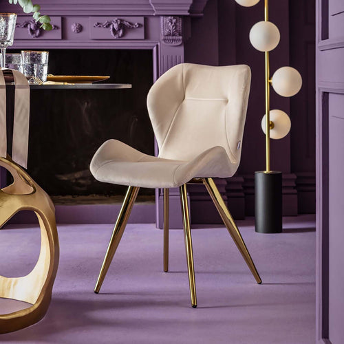 Kare Design Stoel Viva fluweel creme - vtwonen shop