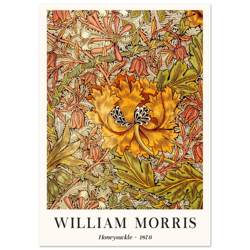 Artfulprints  William Morris - Honeysuckle II 1876   poster A4 21x29.7 cm - vtwonen shop