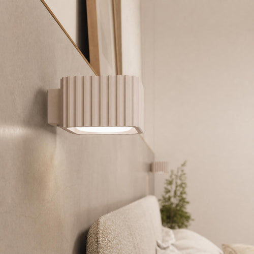 Sollux Lighting Wandlamp RIFF taupe Gx53 - 10x12x6cm