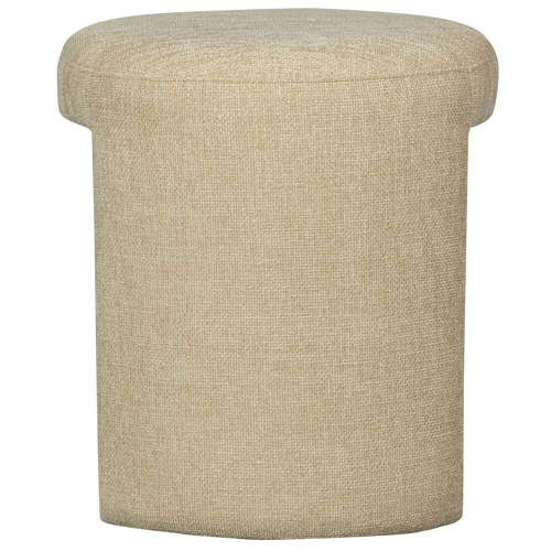 WOOOD kruk Charlie - Chenille - Naturel - 47x45x45 - vtwonen shop