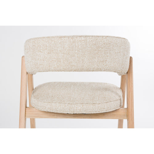 Zuiver Bright Eetkamerstoel Armleuning Beige