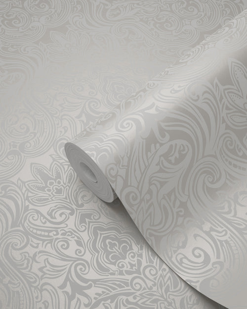 Origin Wallcoverings behang ornamenten lichtgrijs - 53 cm x 10,05 m - 346530 - vtwonen shop