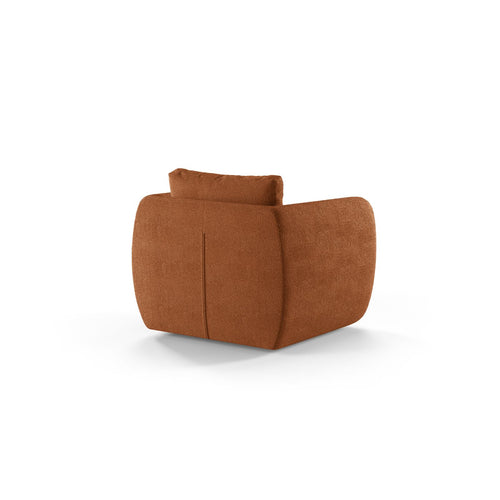 Cosmopolitan Design - Fauteuil Nimes boucle terracotta - 87x95.5x80cm