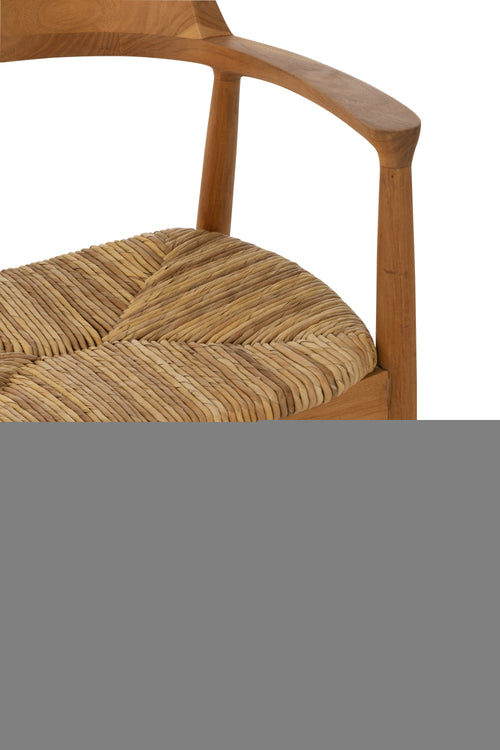 J-Line stoel Hiro - teak hout - naturel - vtwonen shop