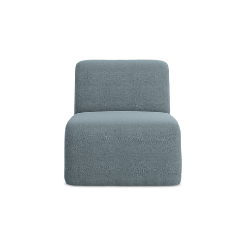 LaMiaSofa Bankmodule midden Cervo - bouclé - jeans - 70x94x75