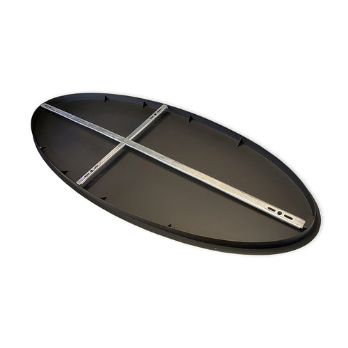 Ylumen plafondplaat ovaal -  160  x 3.5   cm - zwart