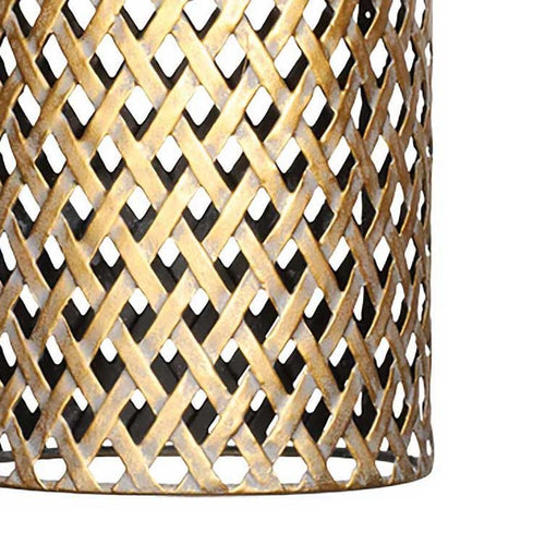 Freelight hanglamp Cestino - 4 lichts - 120  x 150   cm - zwart - goud - vtwonen shop