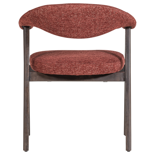 WOOOD eetkamerstoel armleuning bordeaux Avar - Set Van 2 - 77x60x60
