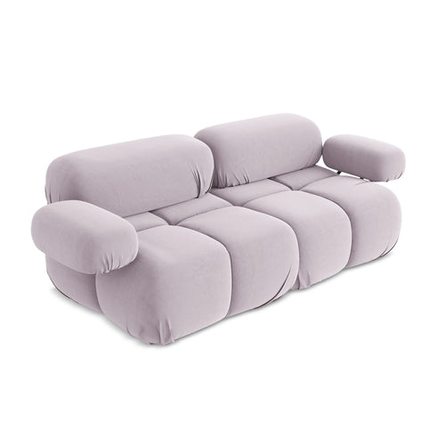 LaMiaSofa Tweezits modulaire bank Sanremo - velours - lavendel - 190x96x70