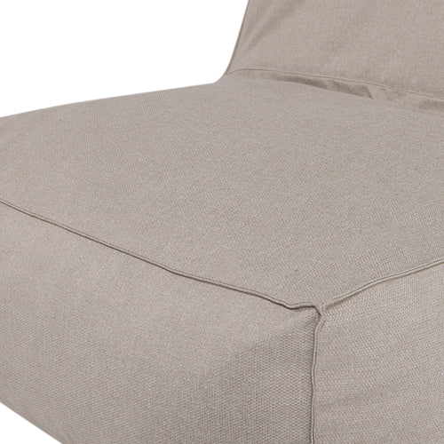 WOOOD tuin ligbed & loungestoel  Velora - Polyester - Zand - Set van 2