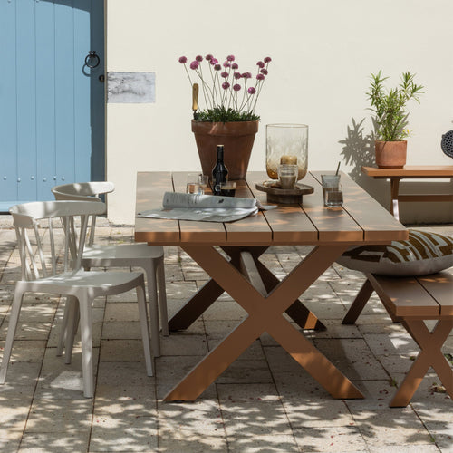 WOOOD tuinstoel Bliss - Kunsstof -  Off White Melange - Set van 2