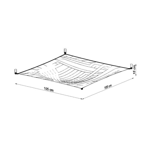 Sollux Lighting Plafondlamp LUNA 2 wit - 105x105x15cm
