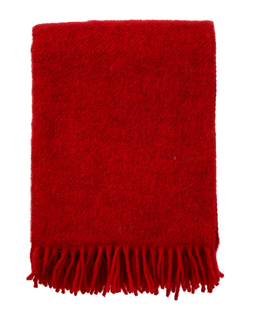 Klippan 100% wollen deken - Gotland - rood - 130x200cm