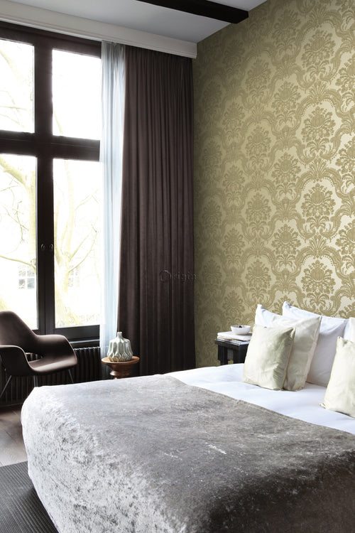 Origin Wallcoverings behang ornamenten licht glanzend goud - 53 cm x 10,05 m - 346526 - vtwonen shop