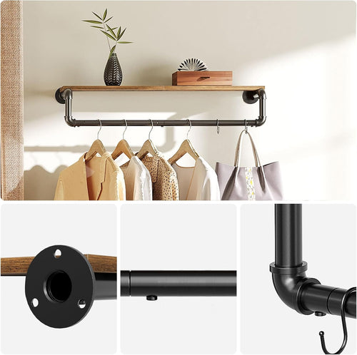 Ylumen kapstok Dylan -  26  x 19   cm - zwart bruin - vtwonen shop