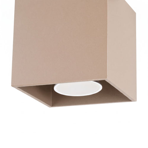 Sollux Lighting Plafondlamp QUAD 1 taupe - 10x10x10cm